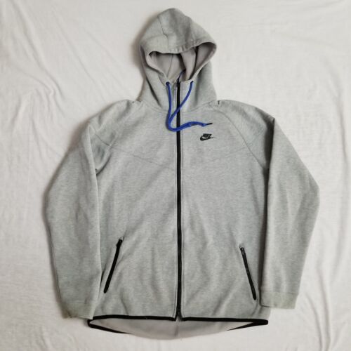 Nike Tech Fleece Windrunner Hoodie Full Zip Up Jacket Gray