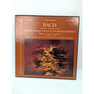Bach Four Records Complete Orchestral Music Sine Qua Non Productions SQN-157/4