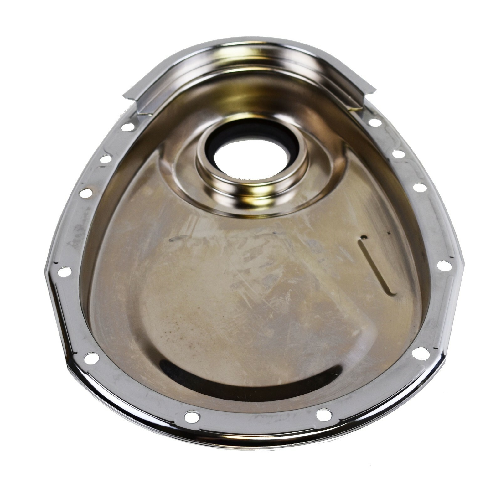 SBC 283 302 305 307 350 383 400 Timing Cover Kit Chrome Steel Small