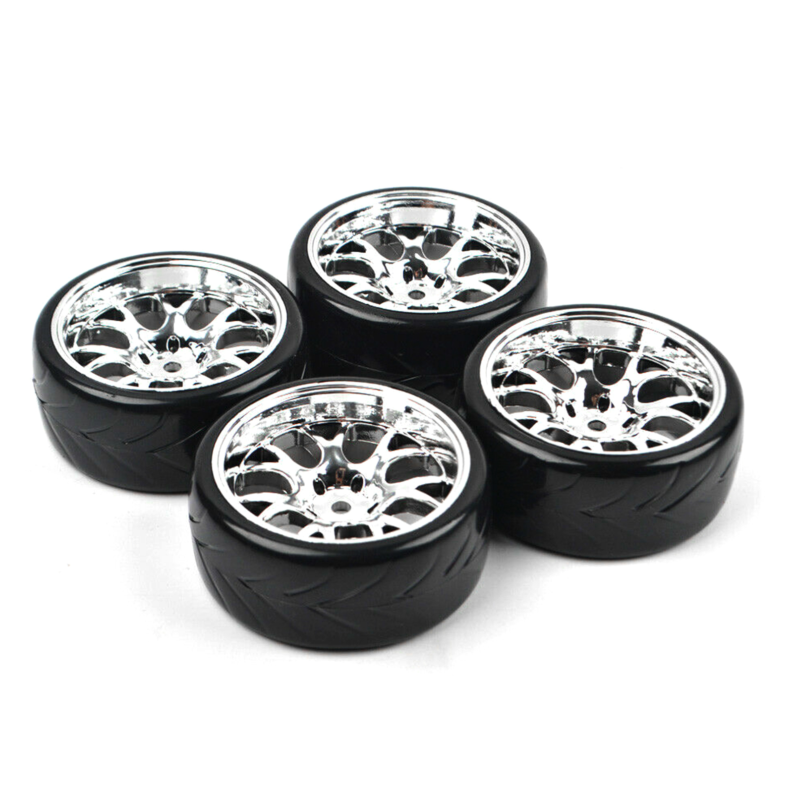 1/10 On Road RC Car 12mm Hex Hub Wheels Tire Kit For Tamiya HSP HPI Drift Racing