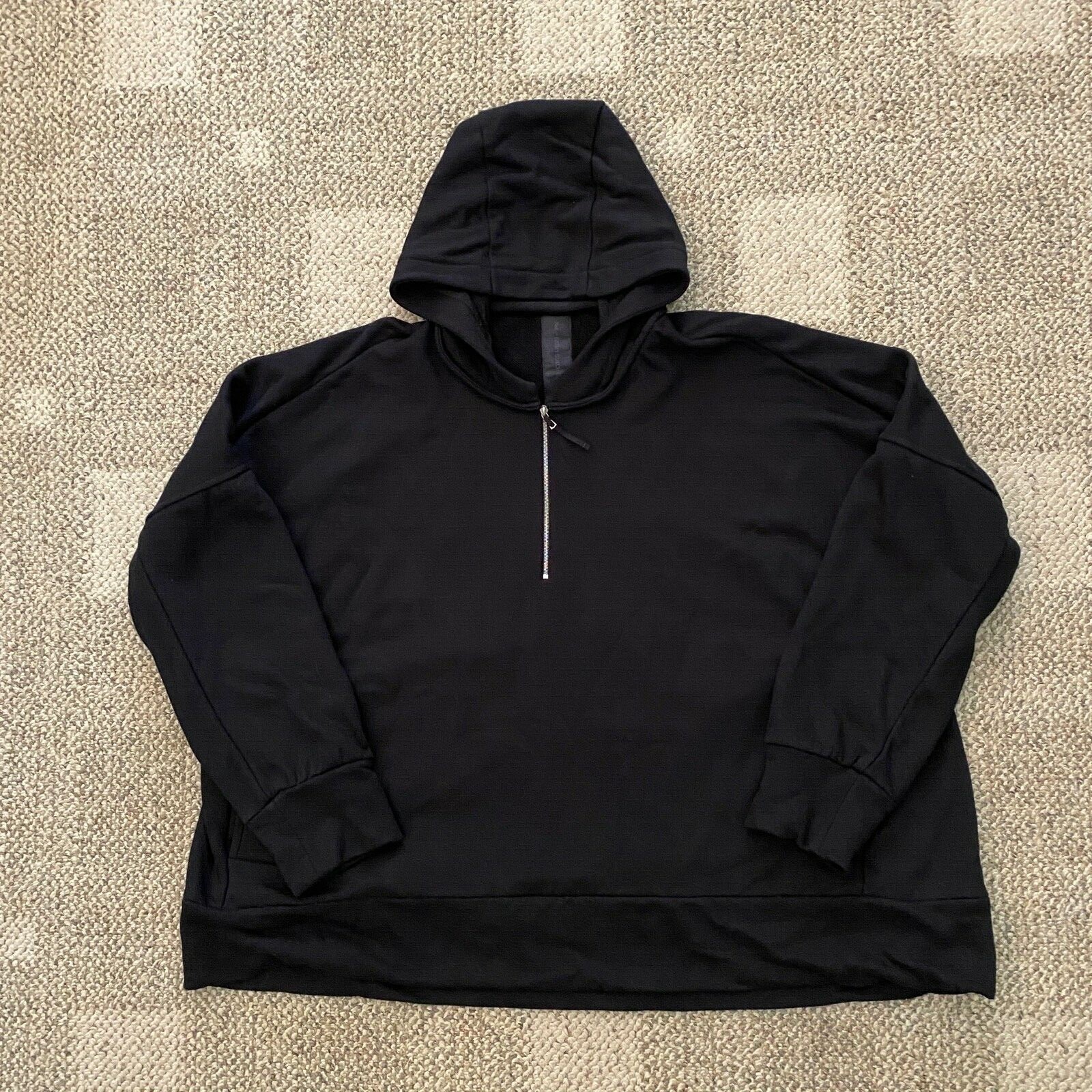 Pre-owned Nike Esc Every Stitch Considered $400 Women's Med M 1/4 Zip Hoodie Black Cw3739