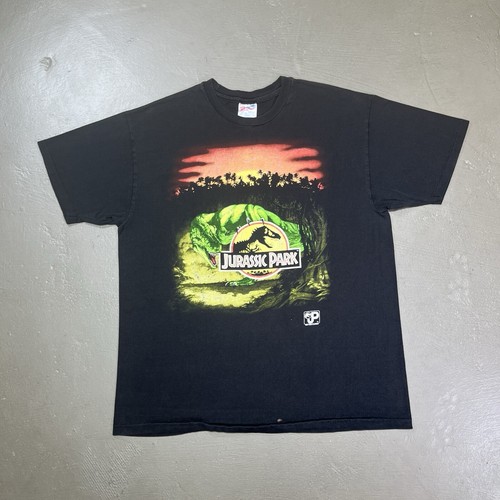 90S USA製 JURASSIC PARK ALL OVER PRINT XL Jurassic Park Vintage All Over Print T-shirt 1990s Mens Size