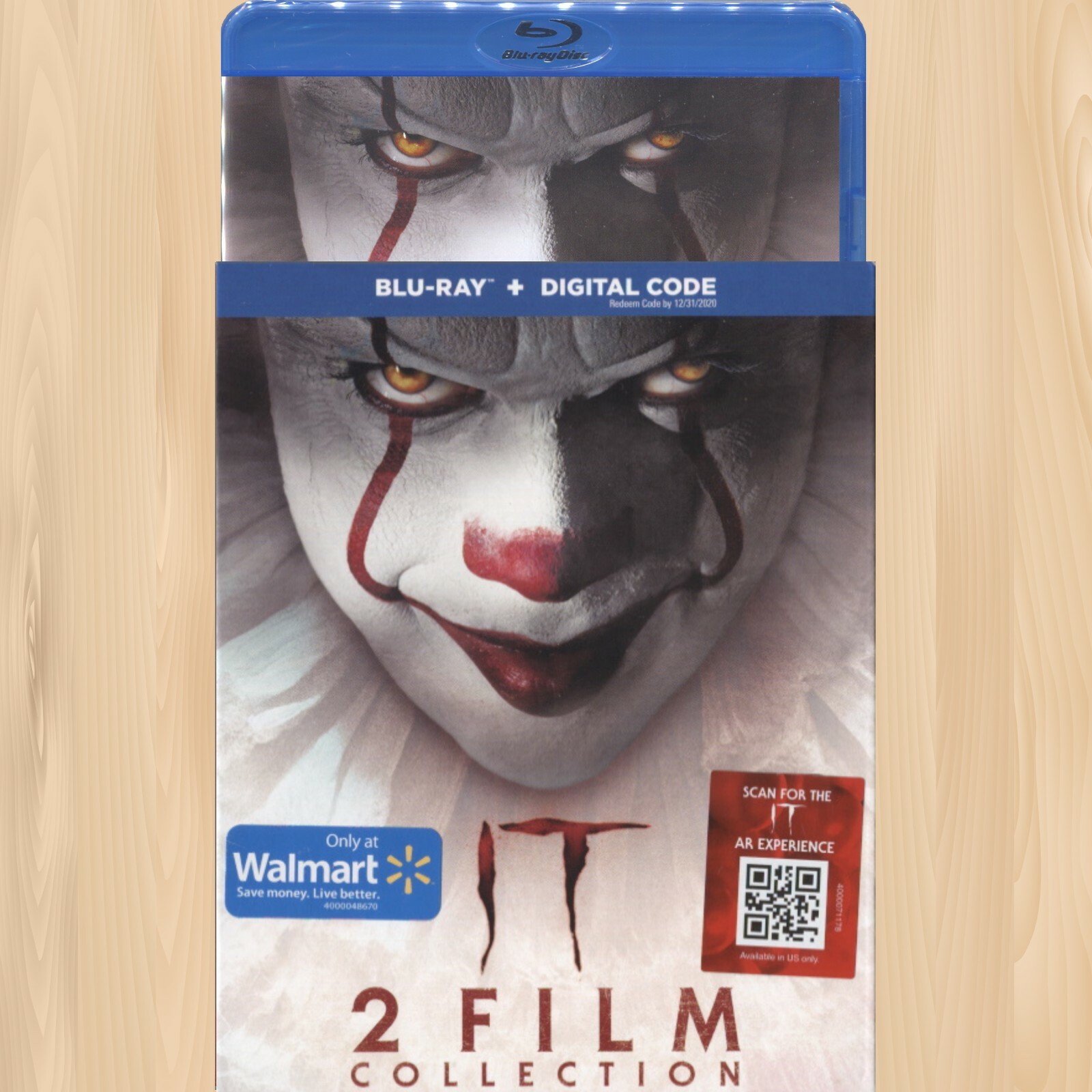 Stephen King's IT Chapter One & Two WALMART BLU-RAY 2-Film