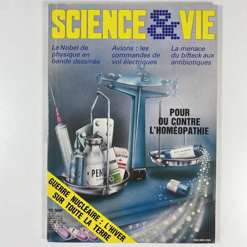 Science & Vie NÂ°807 DÃ©Cembre 1984 - Pour Ou Contre L'HomÃ©Opathie - Magazine Revu