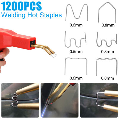 1200x Hot Staple for Car Bumper Fender Welder Stapler Plastic Welding Repair Kit
