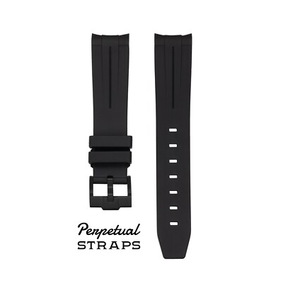 TRIPLE BLACK - RUBBER WATCH STRAP for Omega X Swatch Speedmaster MoonSwatch