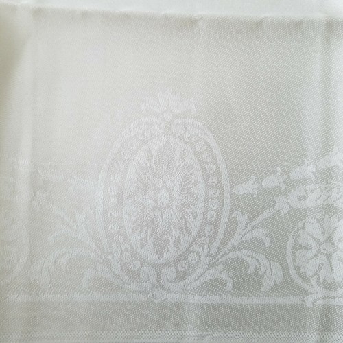 8 Vintage Irish Linen Damask Napkins Monogram H Unused