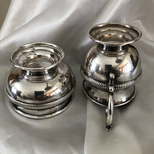 PLEET CREAM SUGAR SILVERPLATE GADROON