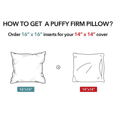 Oubonun 16 x 16 Pillow Inserts (Set of 2) - Throw Pillow Inserts with 100% Co...