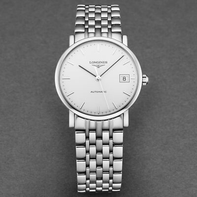 Pre-owned Longines Elegant, L, S/s, Wht-d,s/s-b,m A
