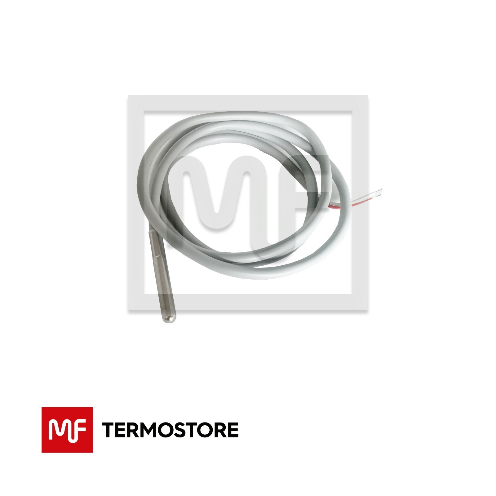 SONDA PT1000 BULBO 6X40 CAVO SILICONATO 1MT -40/+200°C PER PANNELLI SOLARI