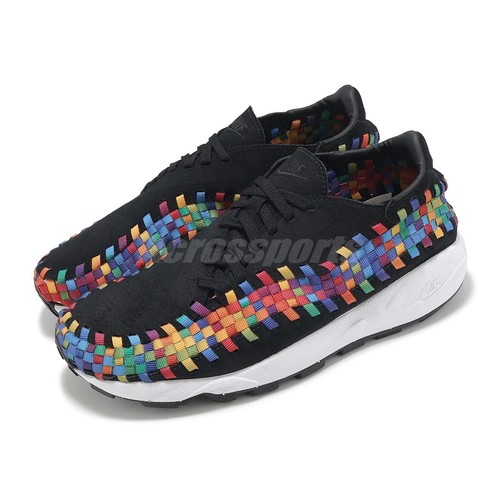 Pre-owned Nike Air Footscape Woven Rainbow Black Multi Women Unisex Casual Fb1959-002