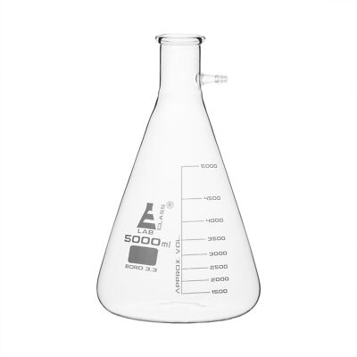 Eisco Labs 5000ml Filtering Flask - Borosilicate Glass