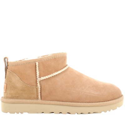 Pre-owned Ugg A24us Women's Ankle Boot W Classic Ultra Mini 1116109 Sand