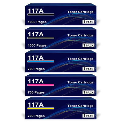 4 XXL Toner fr HP 117A mit Chip fr Color Laser MFP 178nwg 179fwg 179fnw 150nw