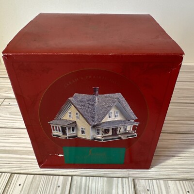 SARAH'S PRAIRIE HOME ASSEMBLED MODEL RAILROAD BUILDING HO SCALE BY HALLMARK 1994