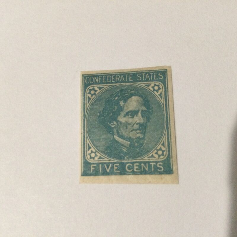 Scott#6 5c Confederate States Mint No Gum Hinged