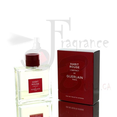 Guerlain Habit Rouge L'Instinct EDT M 100ml Boxed