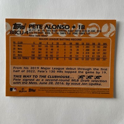 2023 Topps Chrome Update #88CU-4 Pete Alonso 1988 Tribute