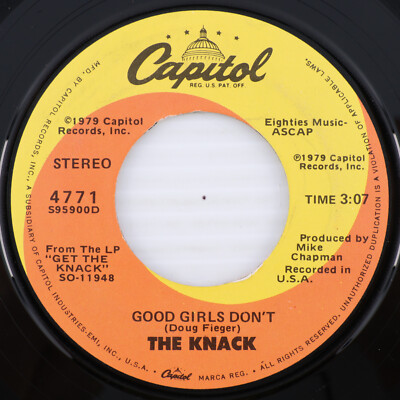 The Knack   Good Girls Don't / Frustrated - 1979 45 rpm 7'' Single Record 4771