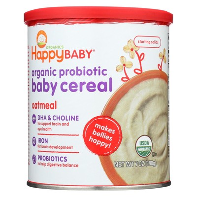 happy bellies organic oatmeal cereal