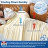 David's Home Double Side Summer Cooling Blanket King, Arc-Chill Q-Max>0.5 Breathable Lightweight Skin-Friendly for Hot Sleepers, Portable Durable Versatile for Home Office Car Picnic, Alabaster Gleam