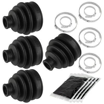 2 Rear Axle Outer And Inner CV Boot Kit for Suzuki LTA750X Kingquad 750 4X4 