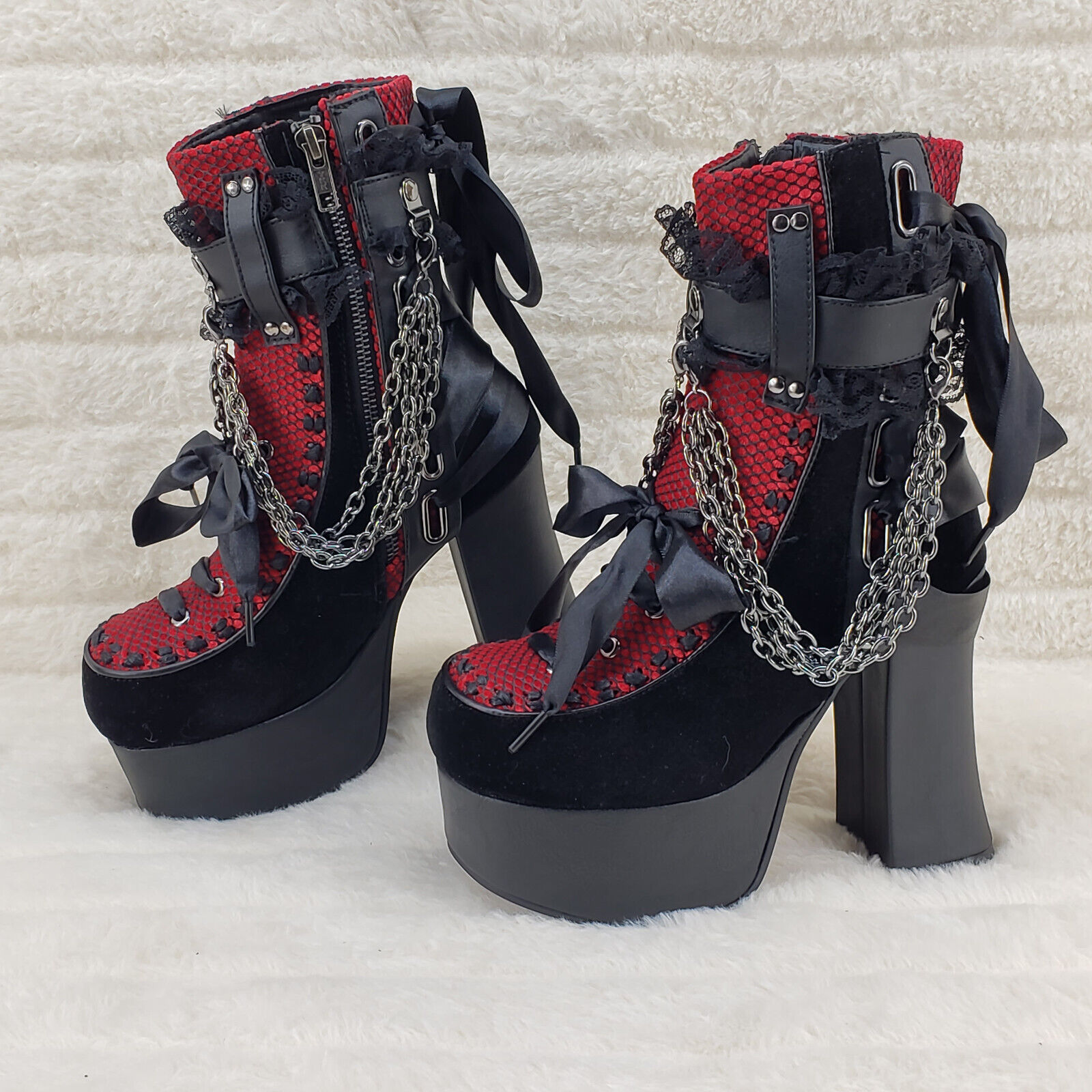 Charade 110 Goth Lolita Chain Chunky Platform Punk Ankle Charade 110 Goth Lolita Chain Chunky Platform Punk Ankle