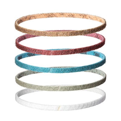 Lot de 5 bandes abrasives non tissées 3M Scotch-Brite SC-BS | 9x533mm | polissage grossier