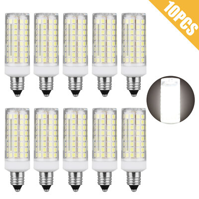 4/10PCS E12 Candelabra LED Bulb 9W C7 102-2835 Lamp Ceiling Fans Ceramics Light