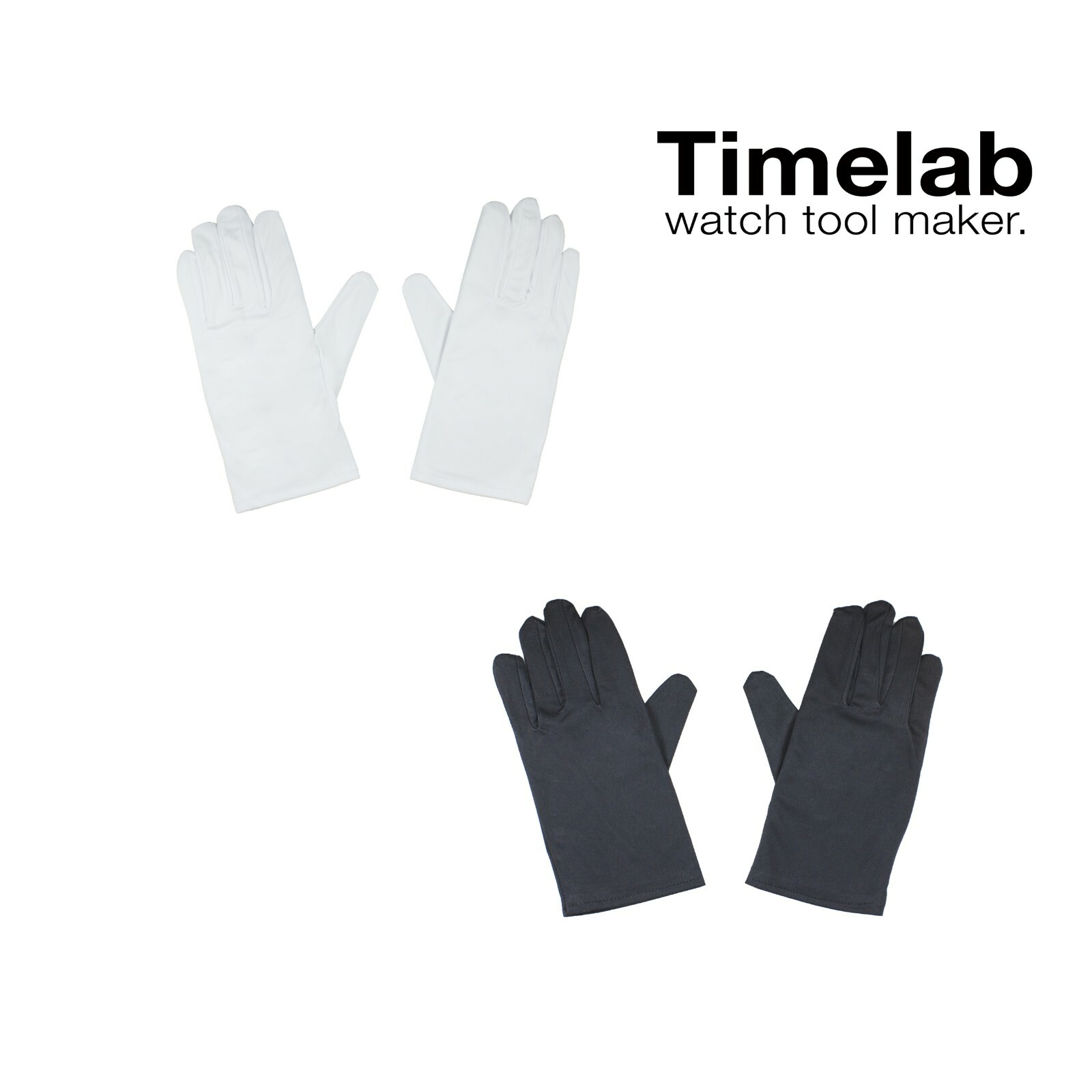 Timelab Microfiber Watch Jewelry Handling Inspection Polish Presentation Glove 