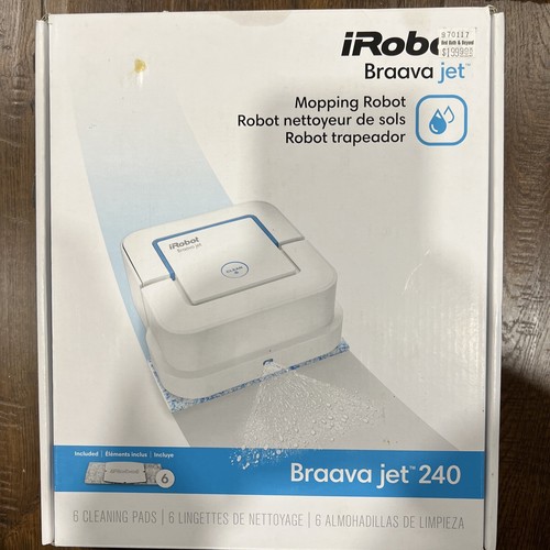 iRobot Braava Jet 240 Mopping Robot with Charger & Pads