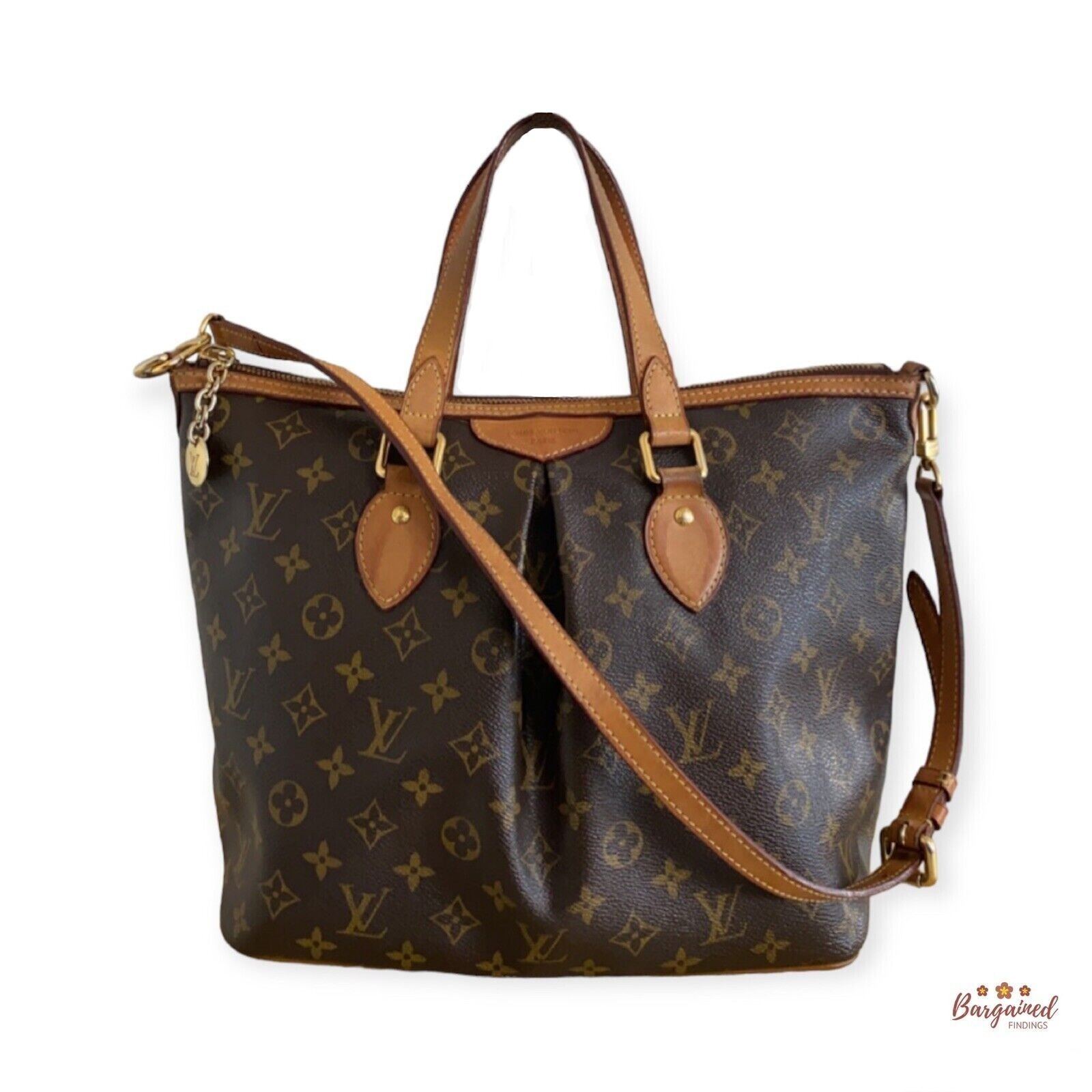 【Louis Vuitton】LV Monogram Palermo PM【ランク:A】 Auth LOUIS VUITTON Palermo PM Monogram 2-Way Hand Shoulder