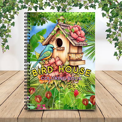Bird House Coloring Book | Bird House Coloring Pages | Bird House Coloring Book