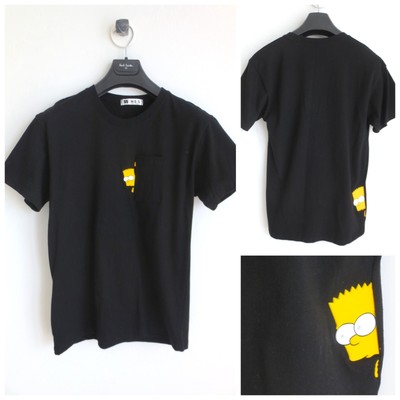 NEW THE SIMPSONS BART 3D 100% COTTON T-SHIRT BLACK Sz-O/S