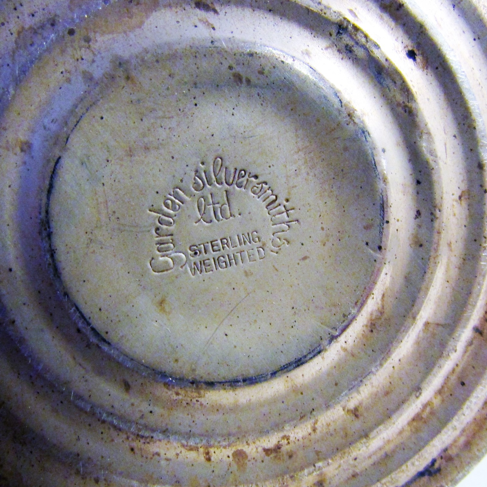 Vintage Pair Sterling Silver Candlesticks, 3 3/8