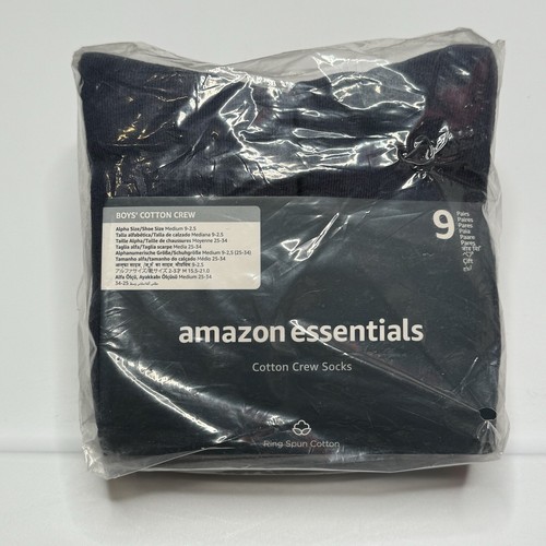 Boys Shoe Size 9-2.5 Navy Cotton School
