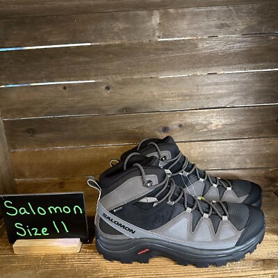 New Womens Salomon Quest Rove GTX Gray Athletic Mid Hiking Shoes Boots Size 11 M