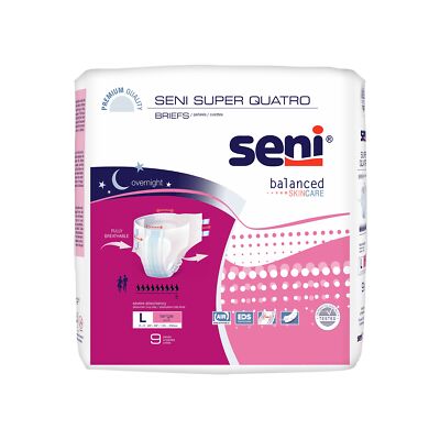 Seni Incontinence Brief Breathable / Overnight S-LA09-BQ1 Severe 36 Ct