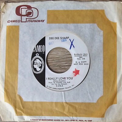 Dee Dee Sharp 45 rpm I Really Love You / Standing In the Need of Love DJ Copy