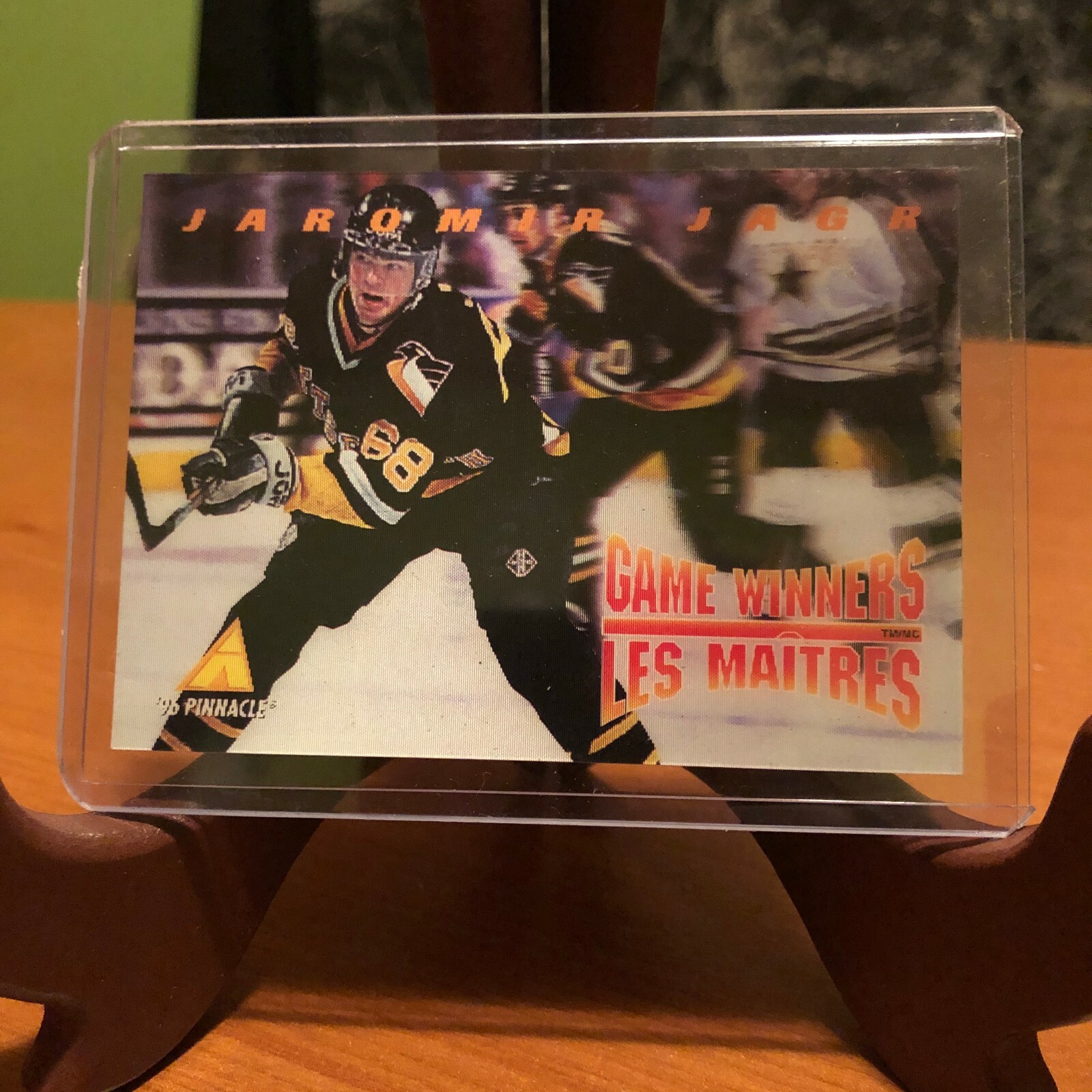 1996-1997 McDonald's PINNACLE 3 D #01 Jaromir Jagr 1996-1997 McDonald's PINNACLE 3 D #01 Jaromir Jagr