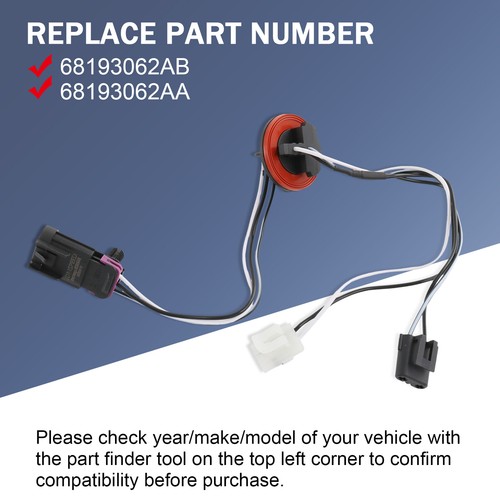 68193-062AB Headlight Lamp Wiring Harness Fits For Dodge Ram 1500 2500 3500 4500