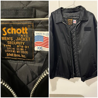 Schott Men's Vtg Security Jacket Type: 978-31 Men s 2XL