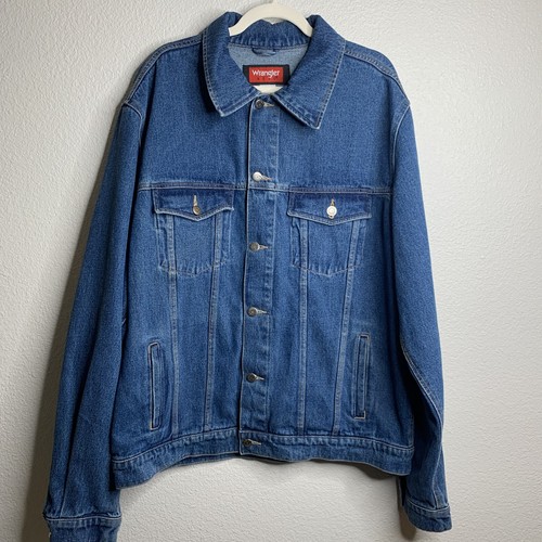 ジャケット・アウター vintage wrangler denim coverall ag Wrangler Denim Coverall Jacket 44 Vintage