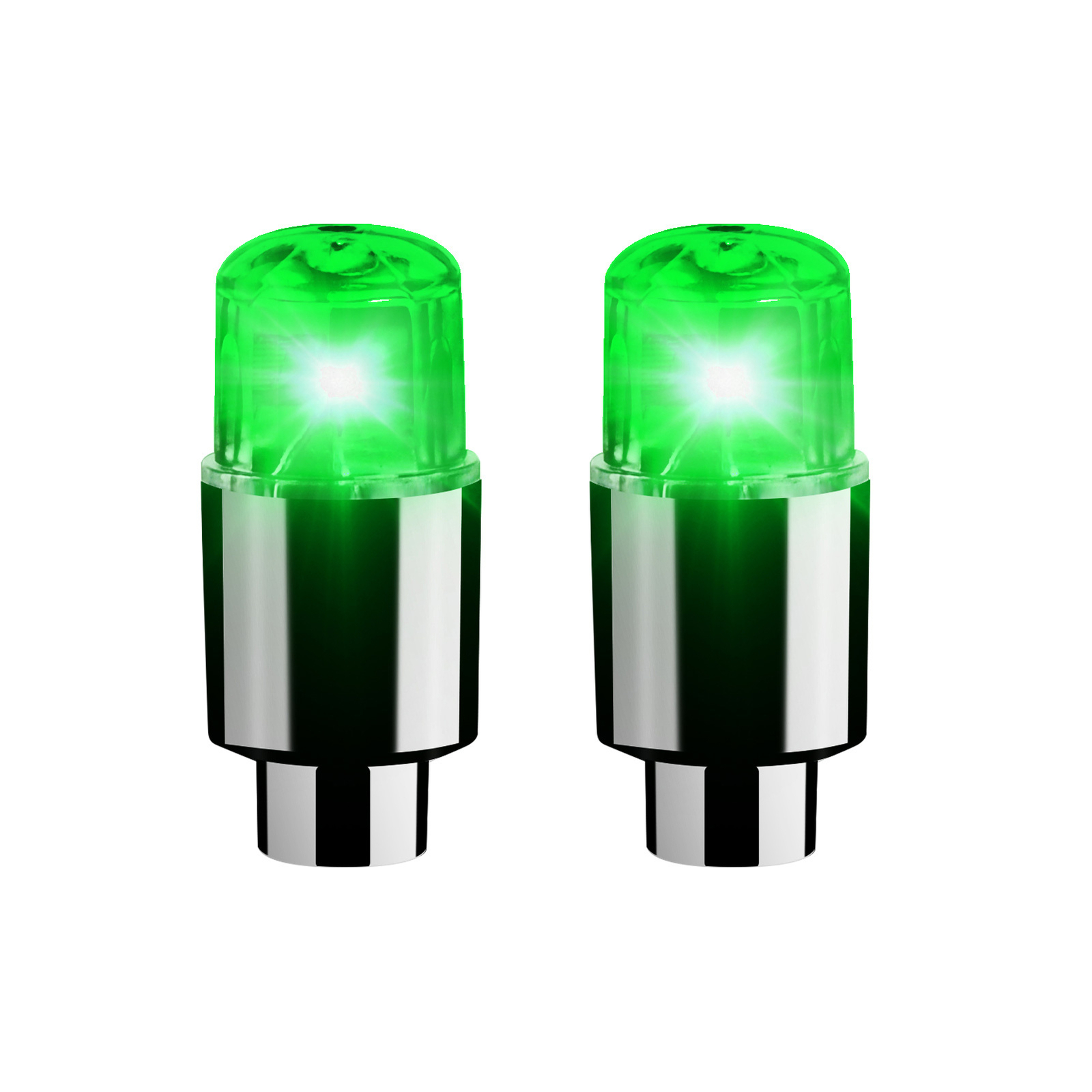 2 Pcs LED Wheel Lights Flash Light Tire Valve Cap Lamp Fr Car Truck Motorcycle