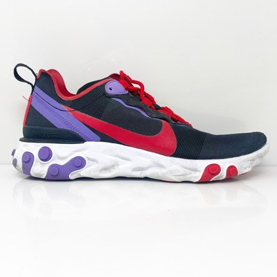 Nike Womens React Element 55 CQ9903-001 Черные кроссовки для бега, размер 8