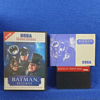 Master System BATMAN RETURNS *x Boxed & Complete PAL REGION FREE (Works in US)