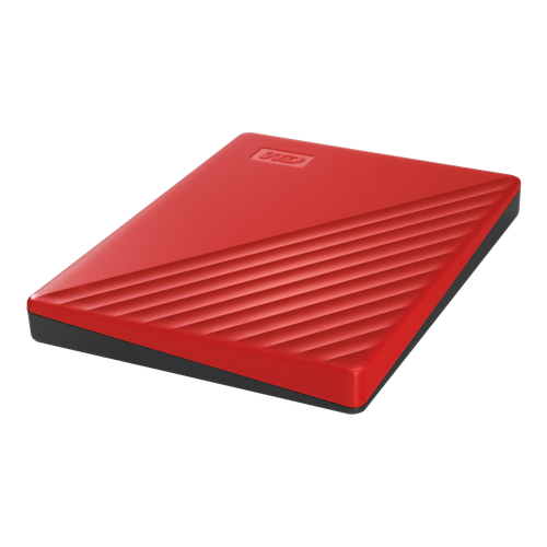 WD 1TB My Passport, Portable External Hard Drive, Red - WDBYVG0010BRD-WESN