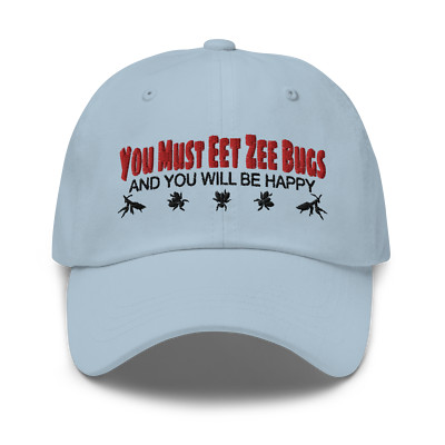 Eat Bugs and Be Happy World Economic Baseball Cap Dad Hat for Men Women