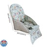High Chair Pad, High Chair Cushion, High Chair Cover Pad, Safe and Comfort, Soft and Breathable, Cute Pattern, Baby Sits More Comfortable（Green Animal Pattern）